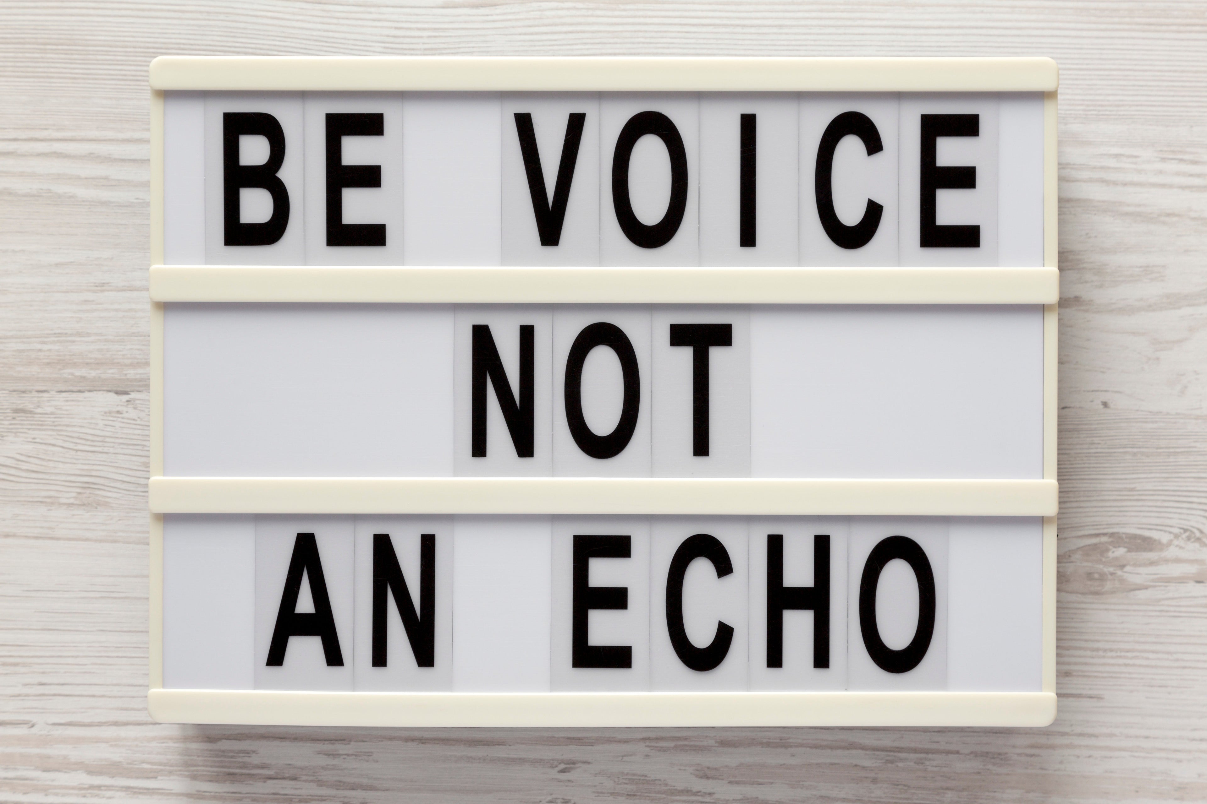 To Be… or To Be You: Finding Your Unique Voice in a World of Echoes