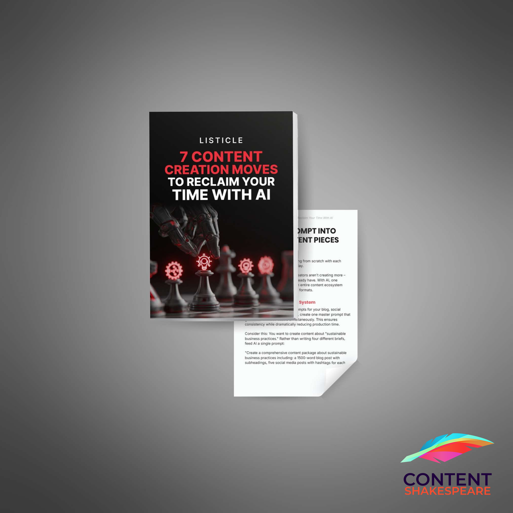 7 Content Creation Moves To Reclaim Your Time With AI eBook