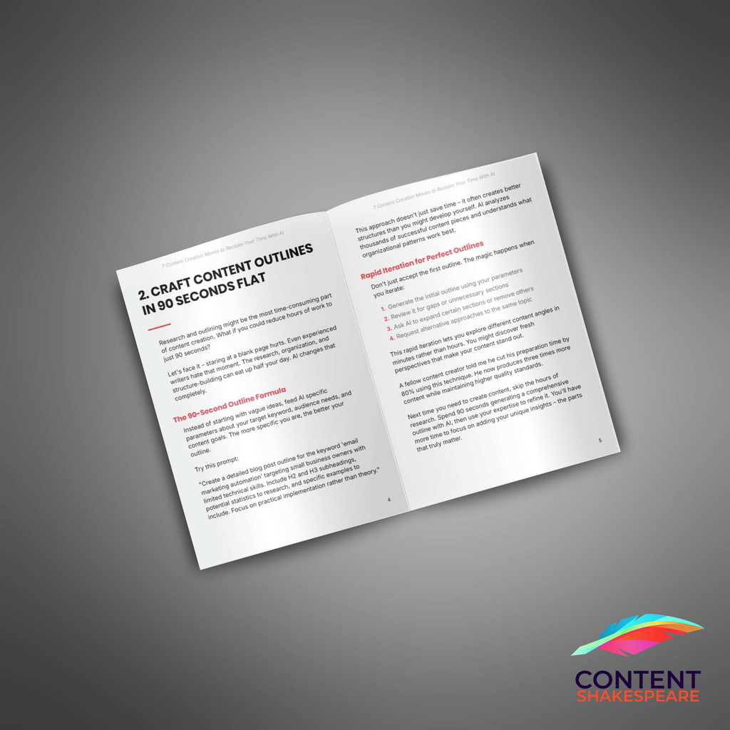 7 Content Creation Moves To Reclaim Your Time With AI eBook