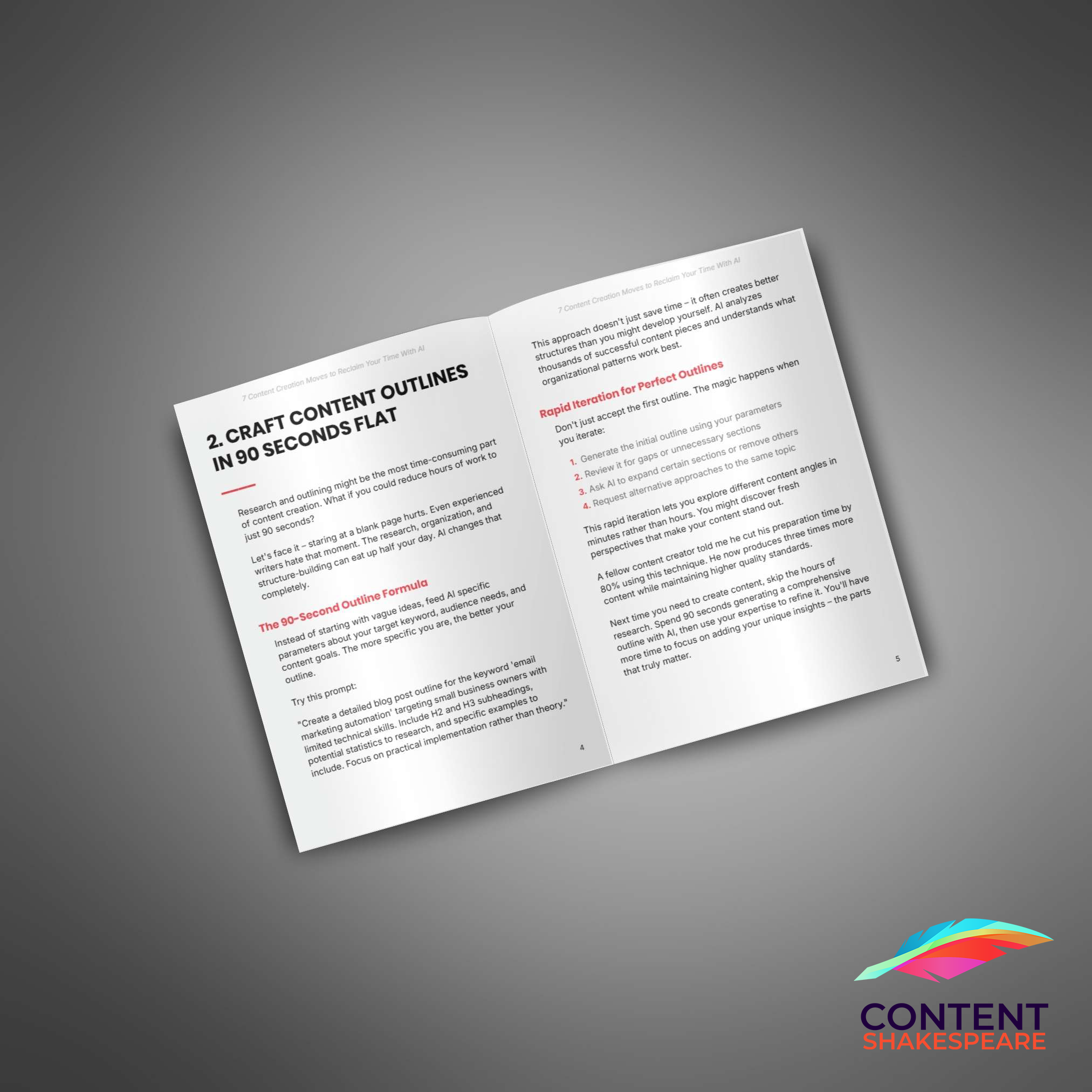 7 Content Creation Moves To Reclaim Your Time With AI eBook